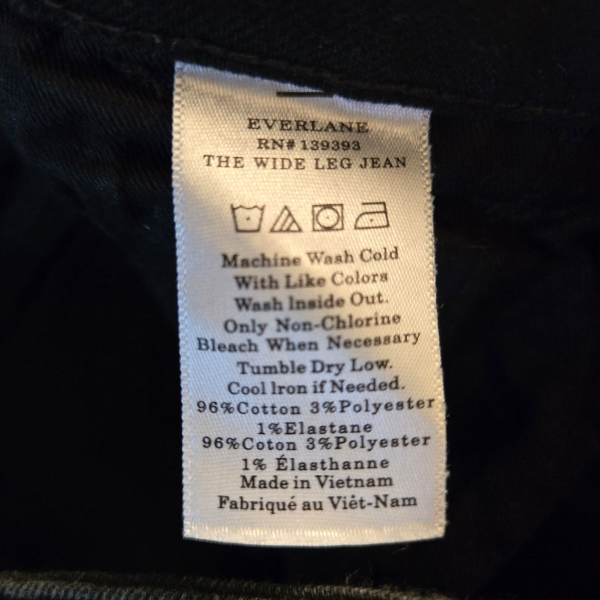 Everlane The Wide Leg Button Fly Ankle Jeans Size 29