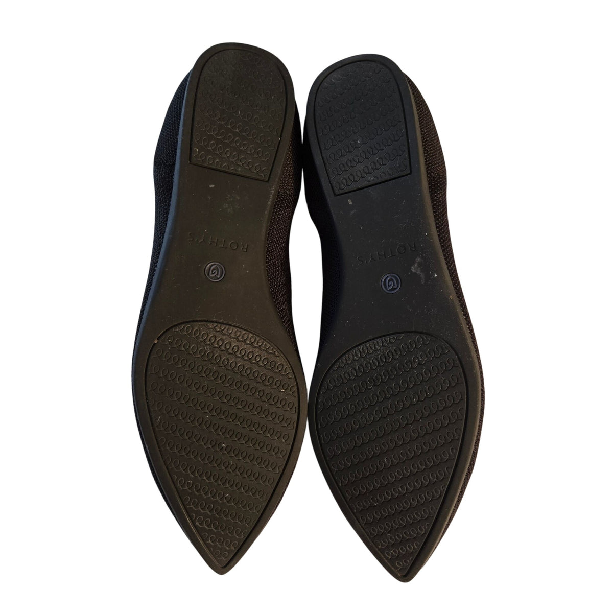 Rothy's The Point Black Pointed Toe Flats Size 8
