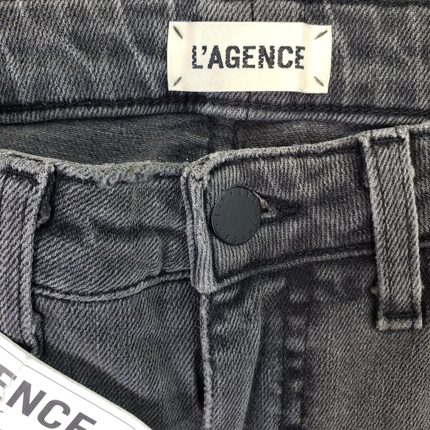 NWT L'Agence Serena Crop Baby Flare Gray Jeans Size 25 (est)