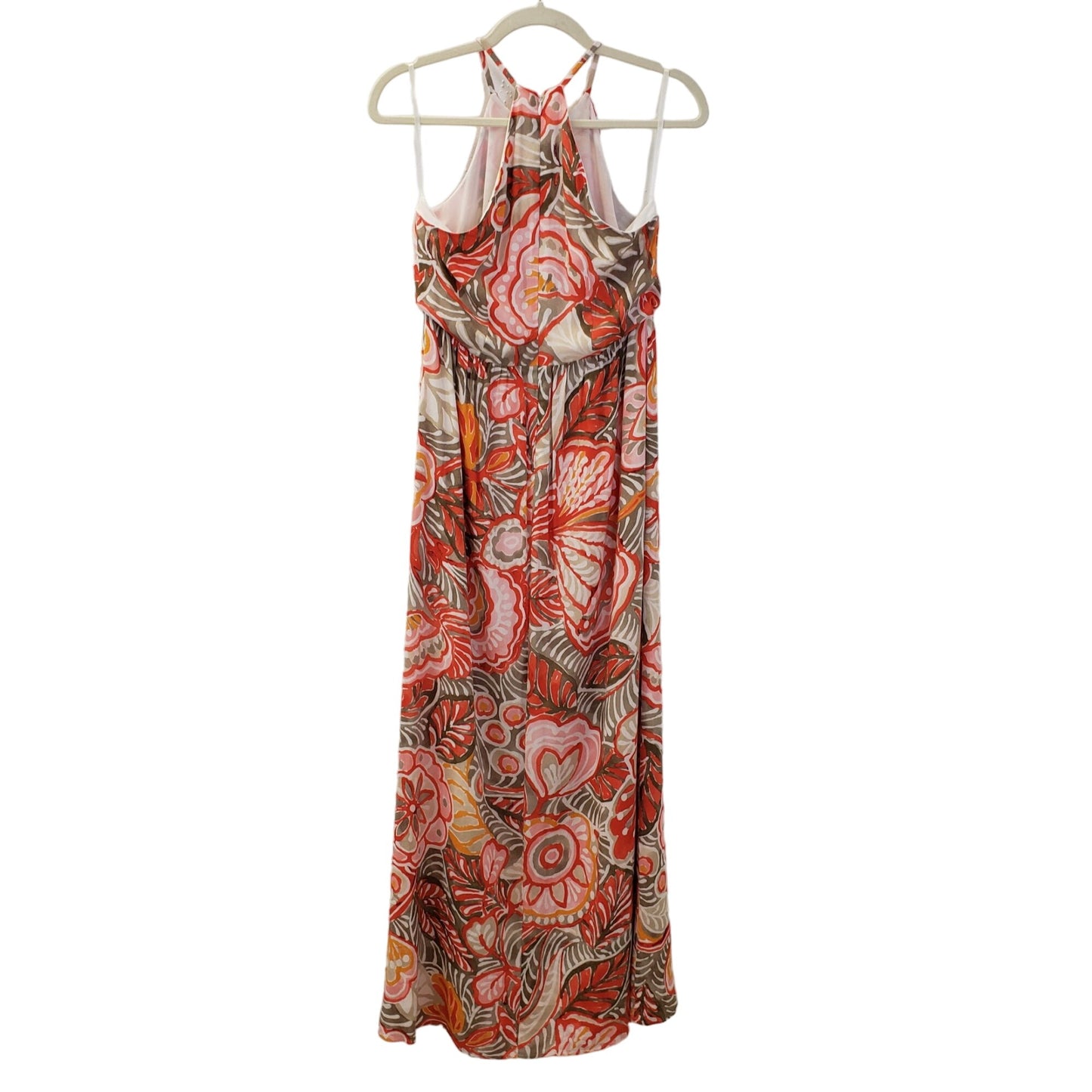 Loft Floral Halter Style Maxi Dress Size 2