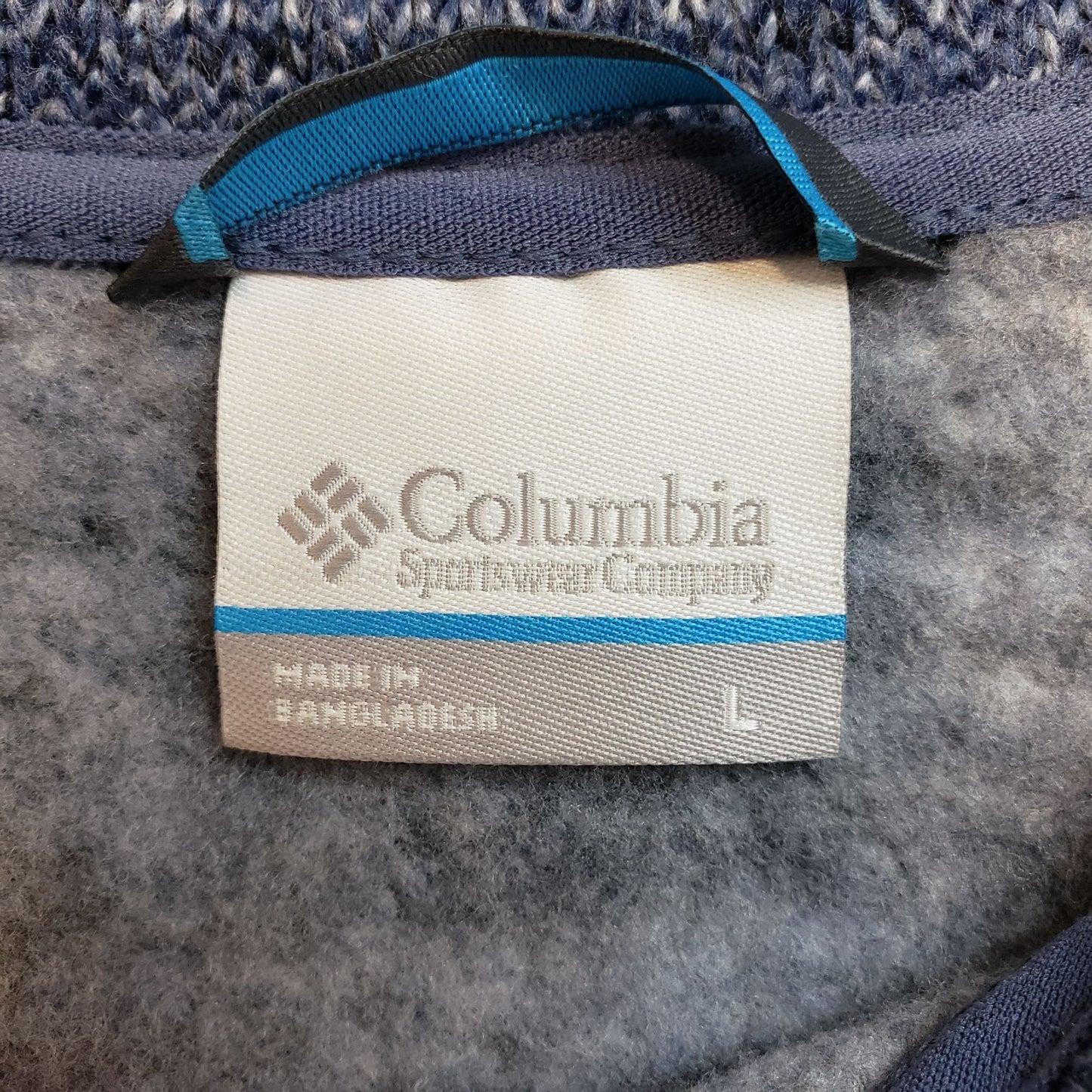 Columbia Full Zip Lightly Fleece Lined Activewear Jacket Size Large