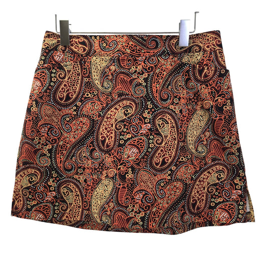Lady Hagen Paisley Print Golf Skorts Size 8