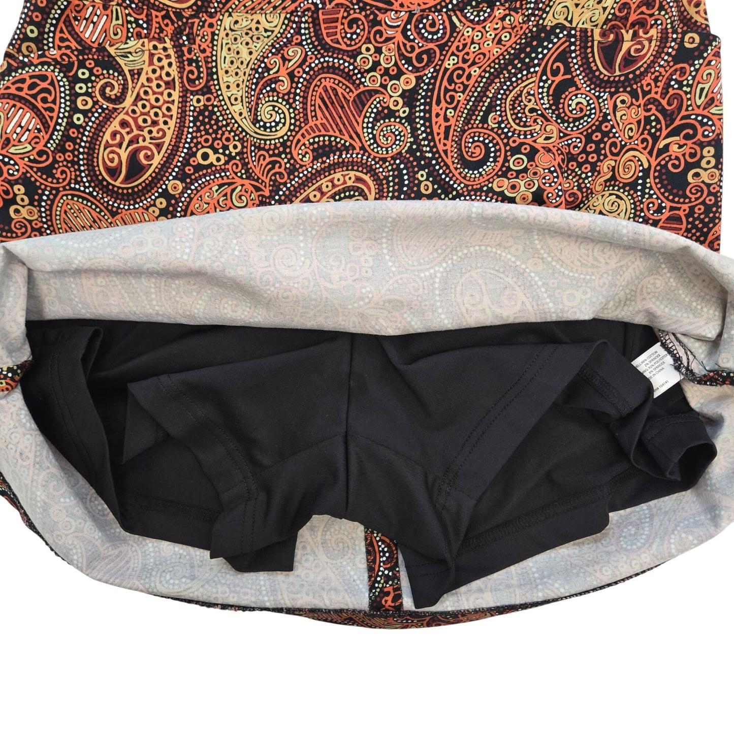 Lady Hagen Paisley Print Golf Skorts Size 8