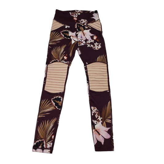 L'urv Punch Love Floral Moto Leggings Size XS