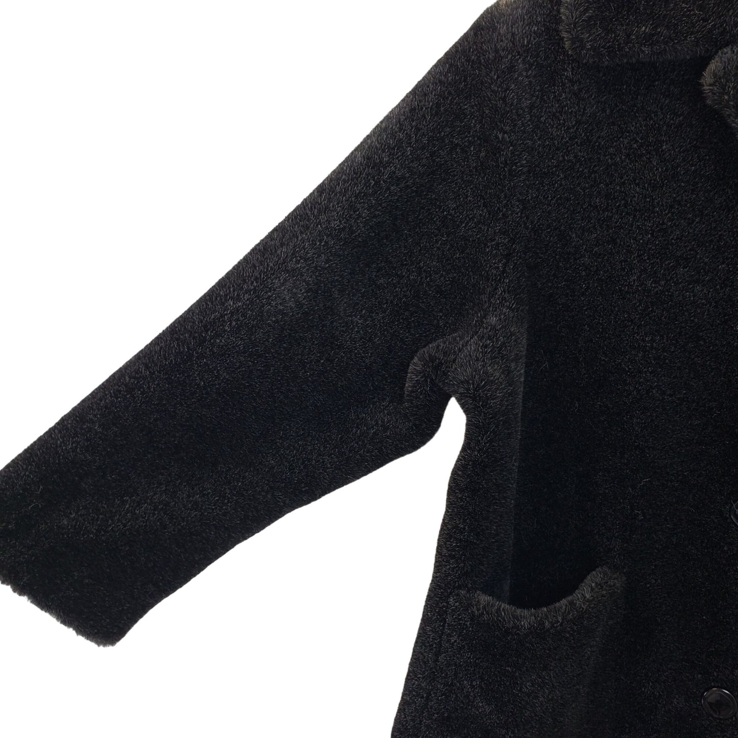 Bernardo Faux Fur Button Closure Jacket Size Large