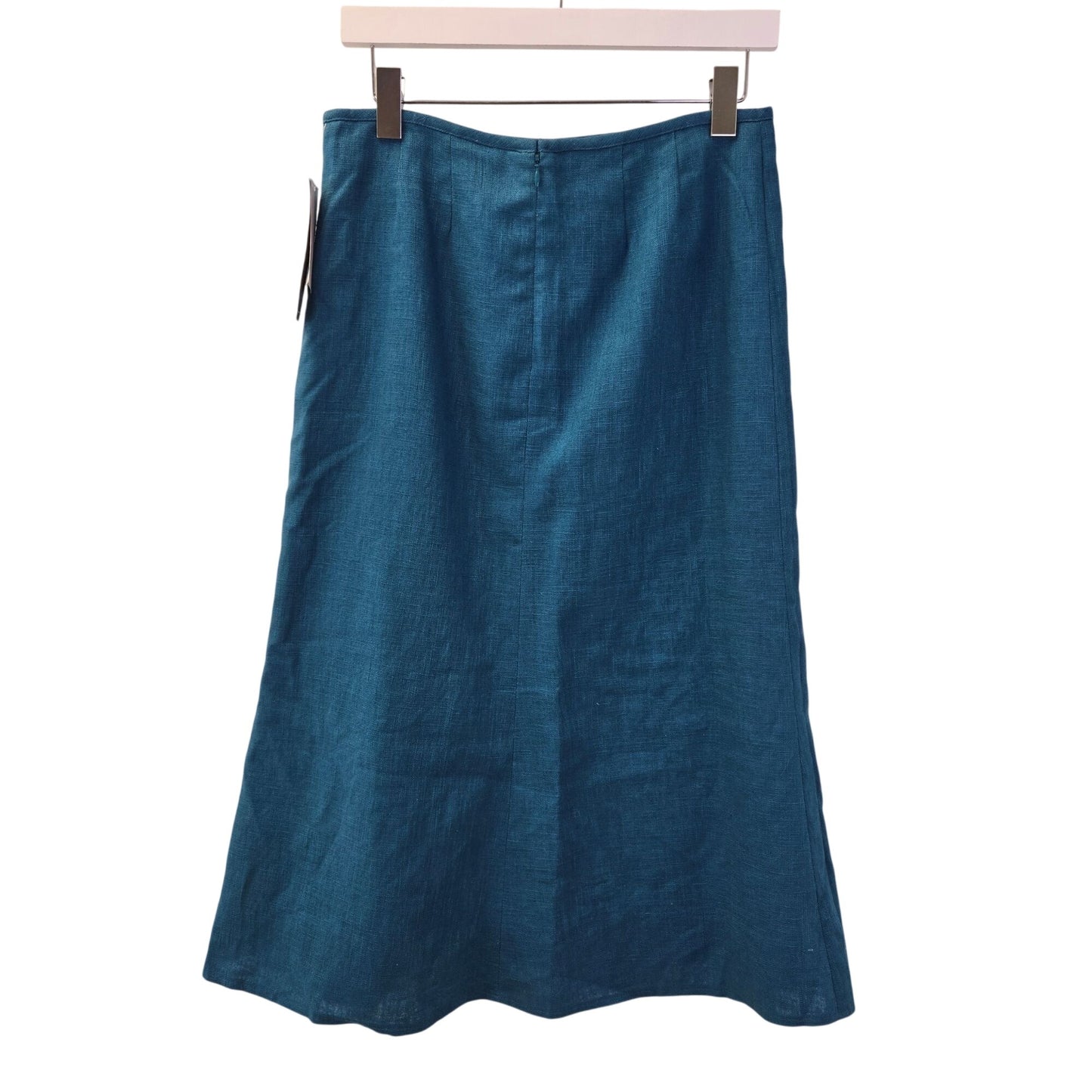 NWT Harve Benard 100% Linen A-Line Midi Skirt Size 6