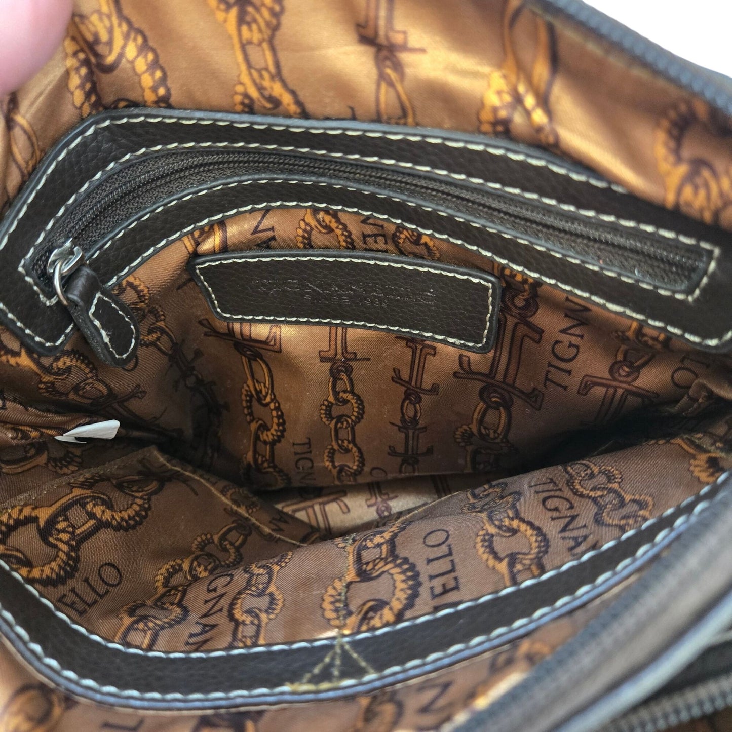 Tignanello Pebble Leather Covertible Crossbody Bag