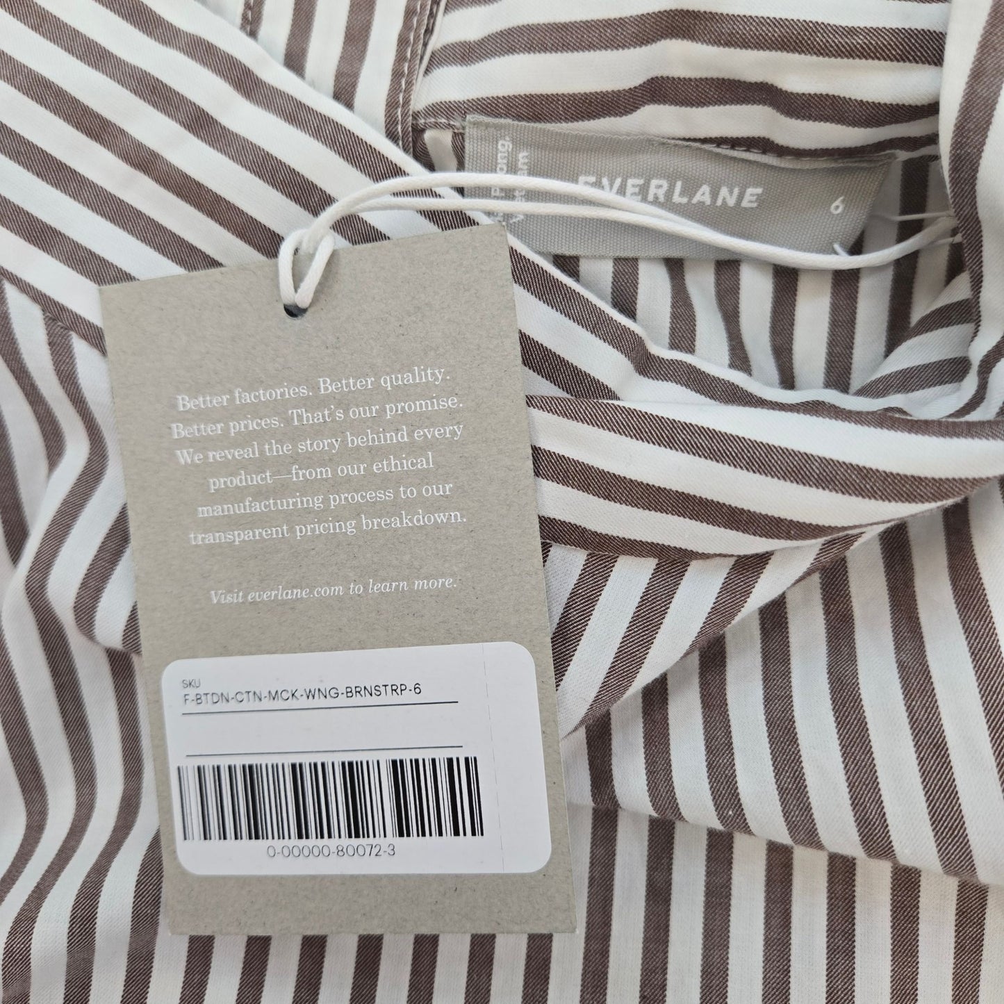 NWT Everlane Wing-Shoulder Mock Neck Top Size 6
