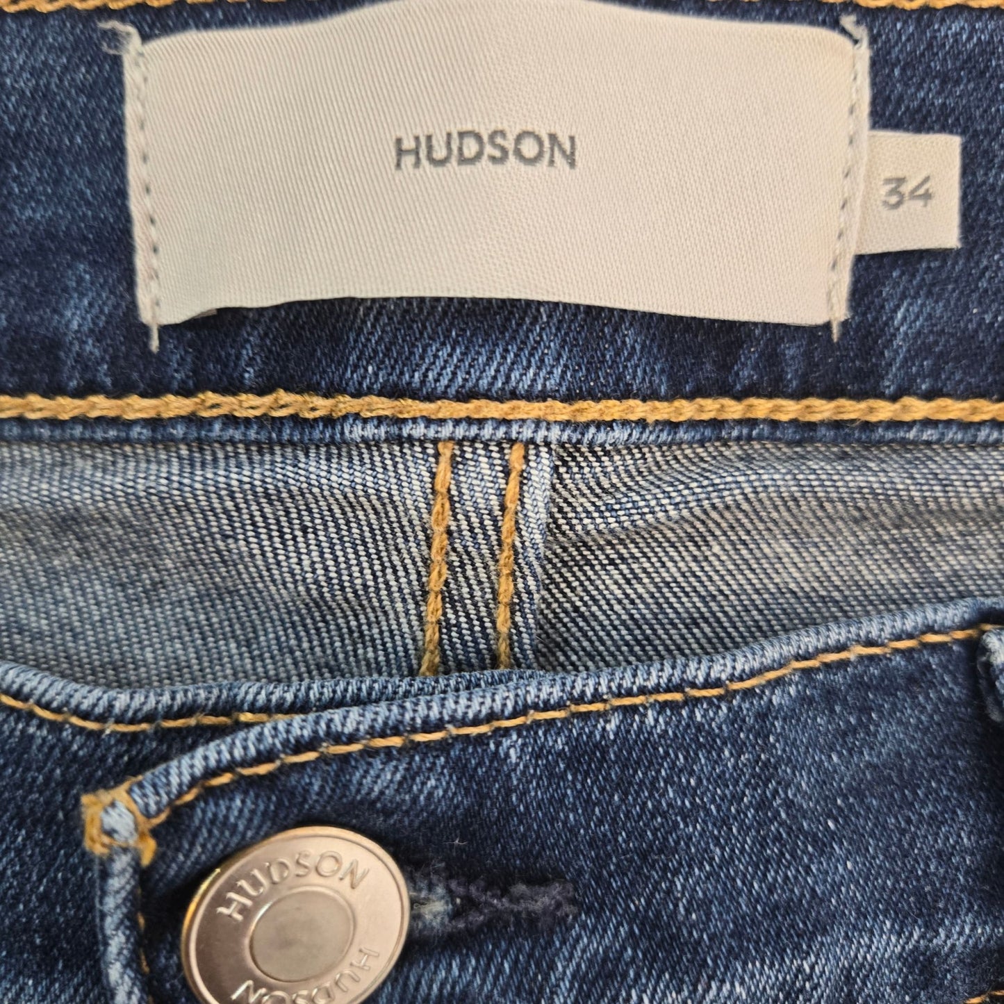Hudson Blake Slim Straight Jeans in Republic Wash Size 34x32
