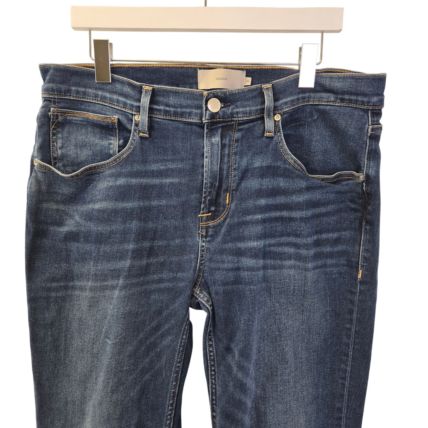 Hudson Blake Slim Straight Jeans in Republic Wash Size 34x32