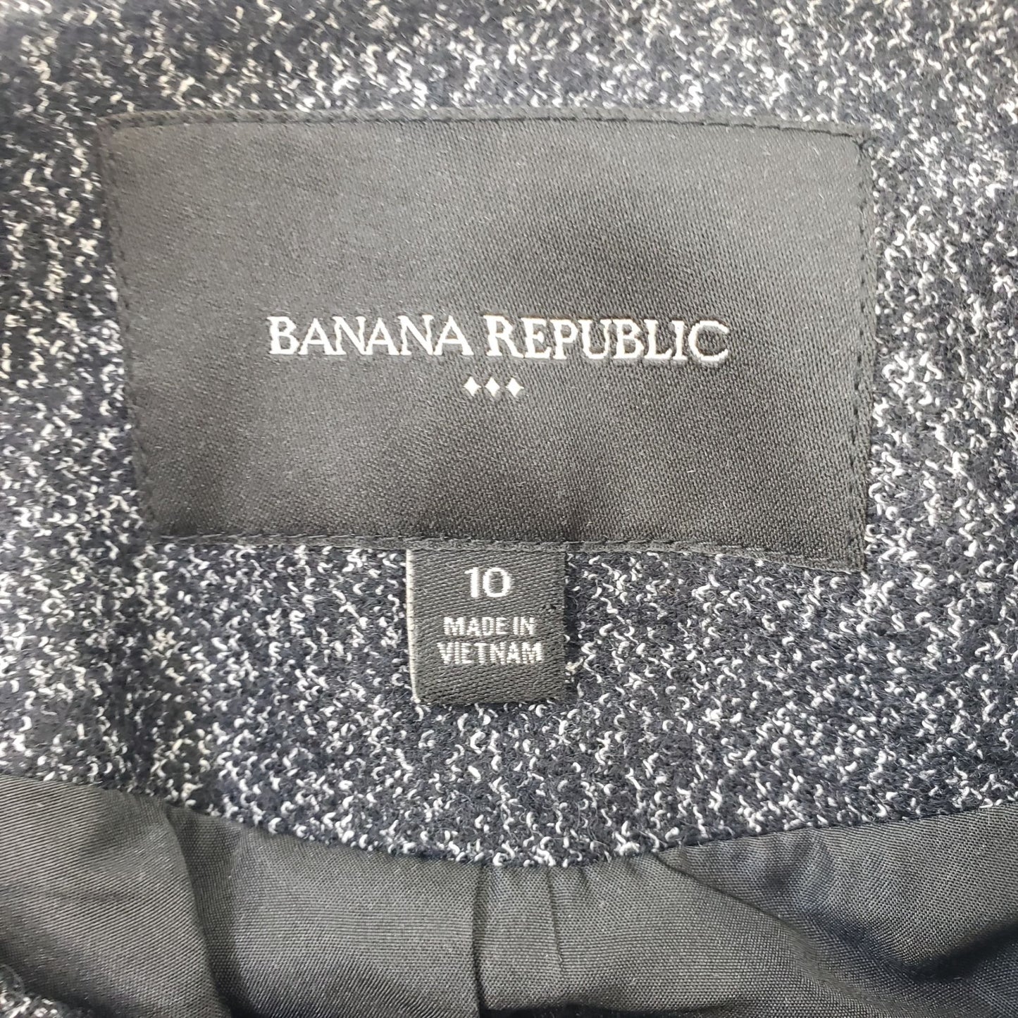 Banana Republic Factory Wool Blend Mixed Media Moto Jacket Size 10