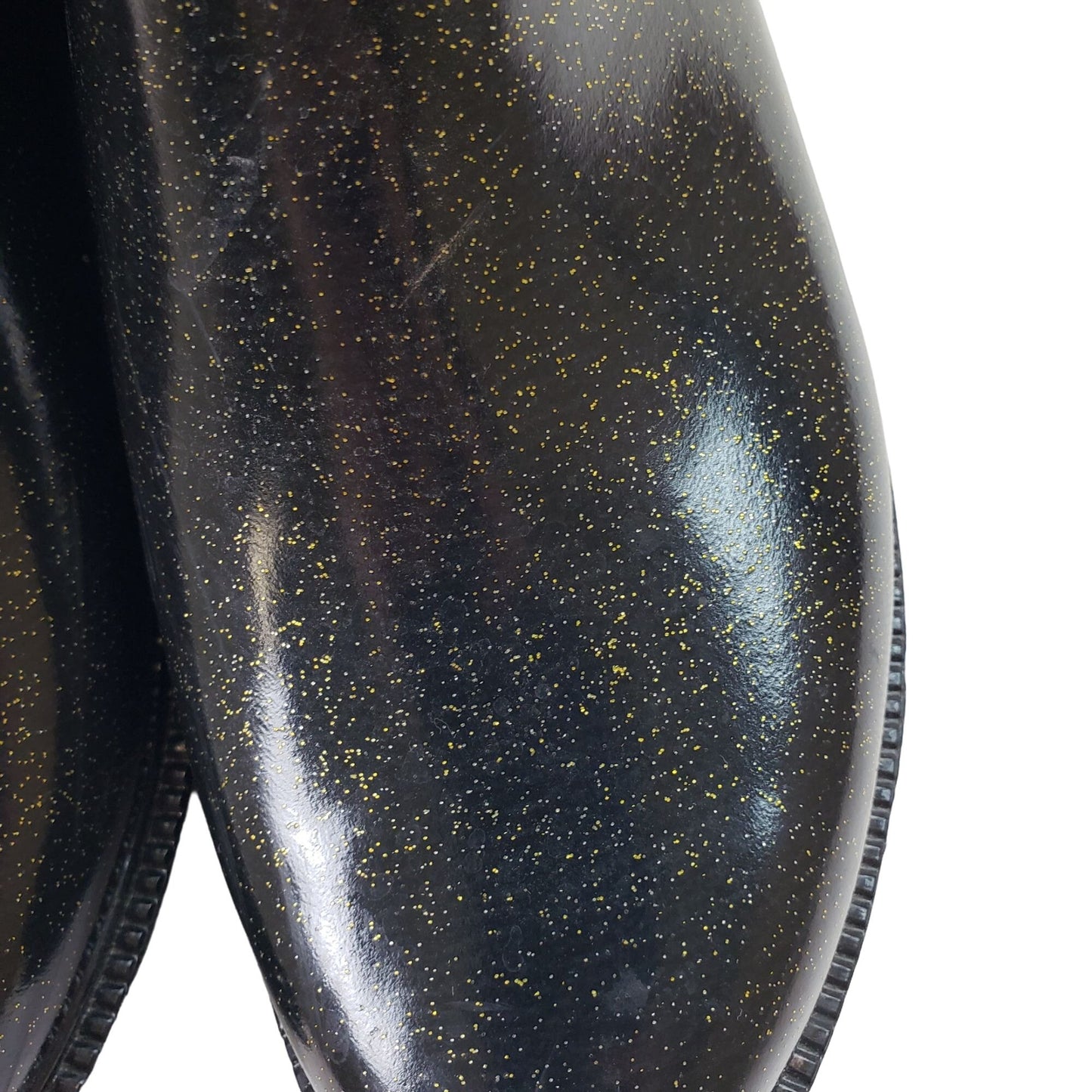Ted Baker London Gold Glitter Rain Boots Size 7