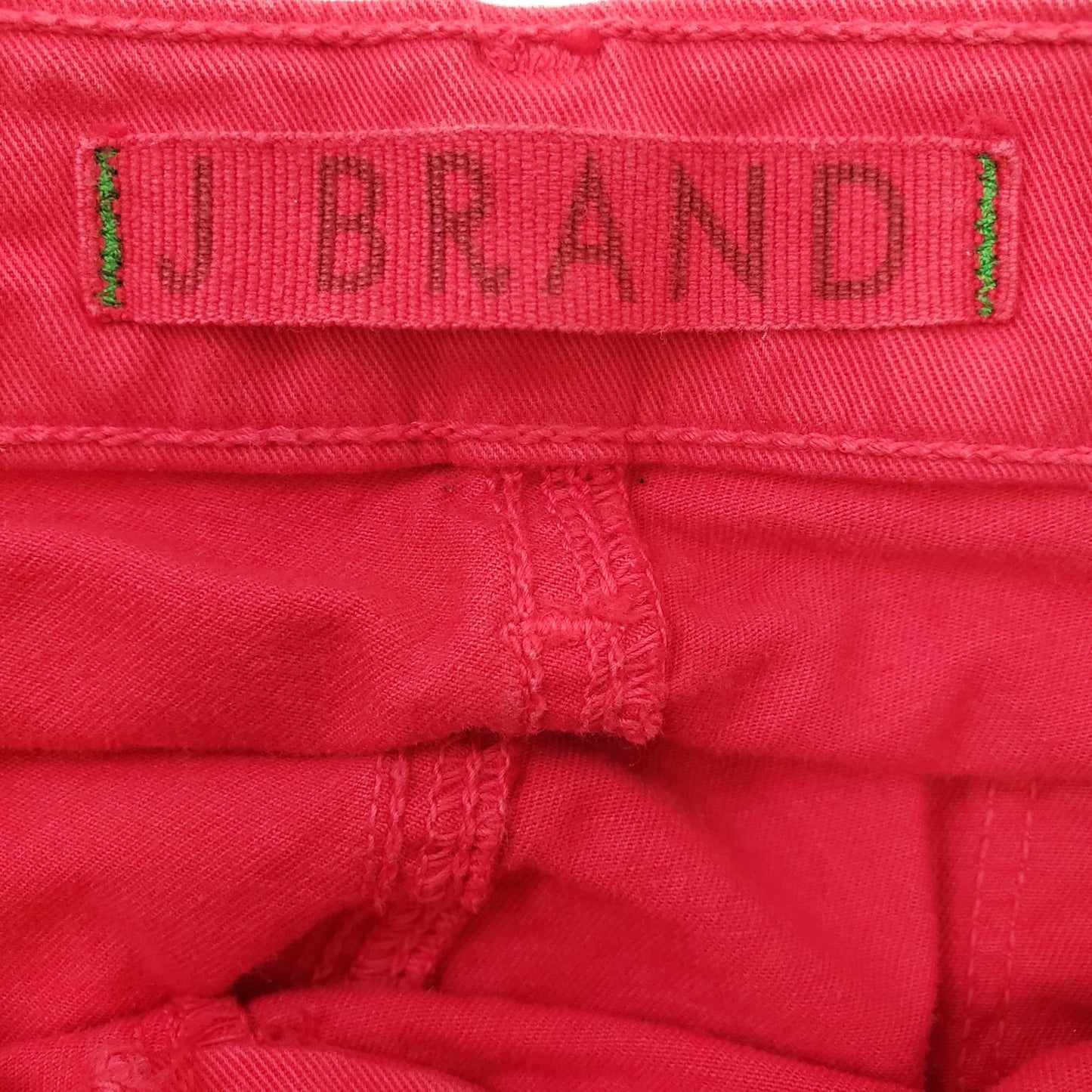 J Brand Bright Red Skinny Leg Jeans Size 28