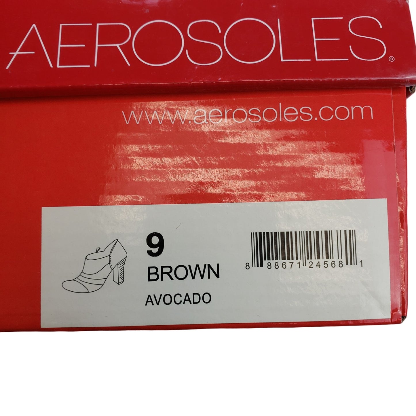 Aerosoles Vegan Leather Heeled Ankle Booties Size 9