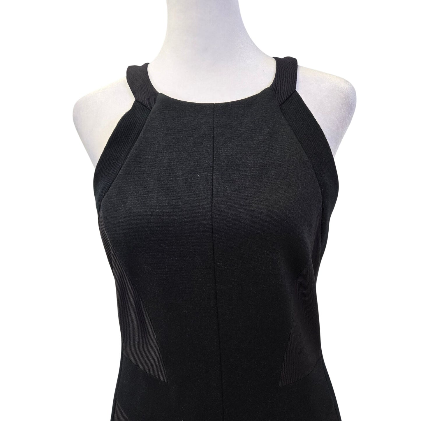 Rag & Bone Camden Mixed Media Paneled Knit Halter Dress Size 6