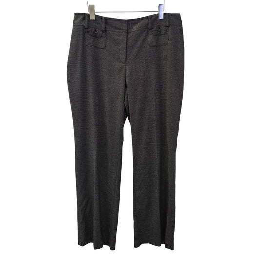 Ann Taylor Lindsay Curvy Dot Print Trouser Pants Size 14