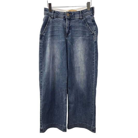 Democracy Absolution Lightly Distressed Wide Leg Jeans Size 2