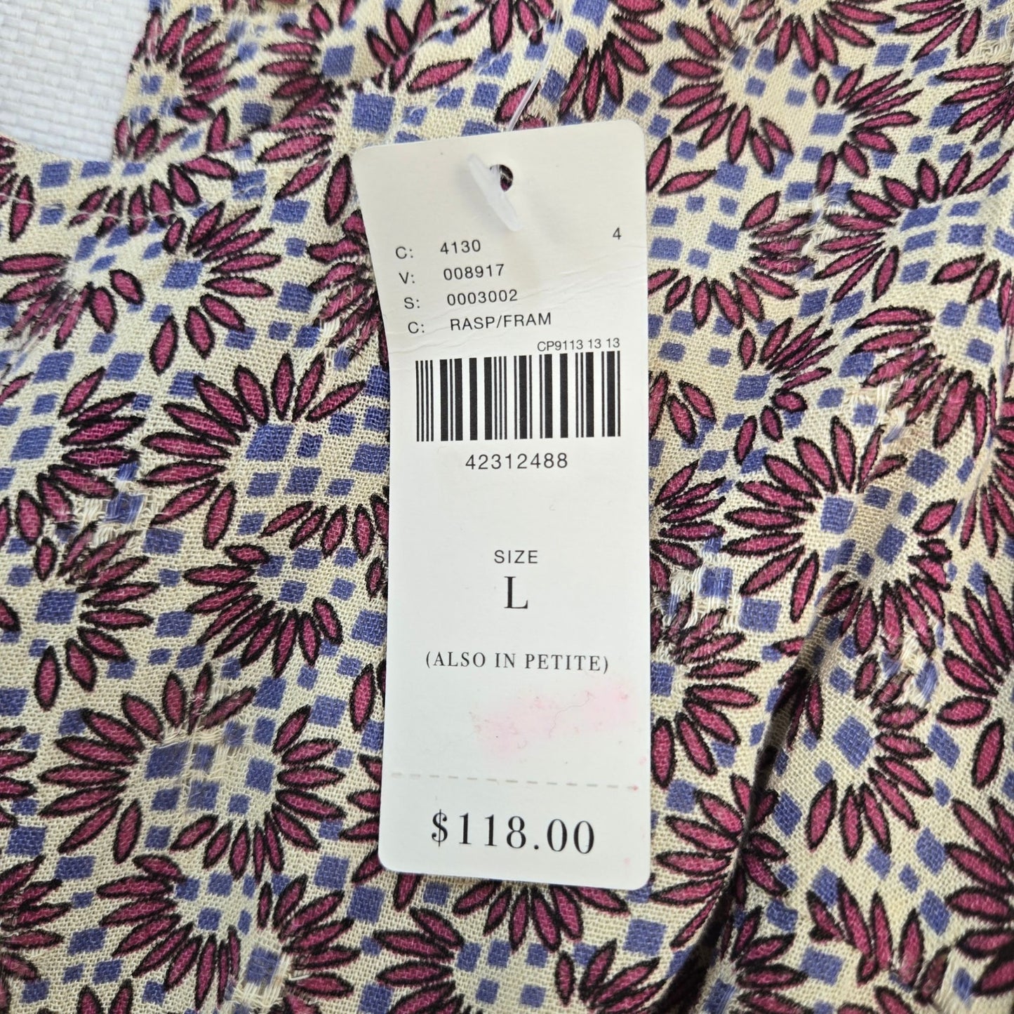 NWT Anthropologie Holding Horses Annamaria Floral Print Romper Size Large