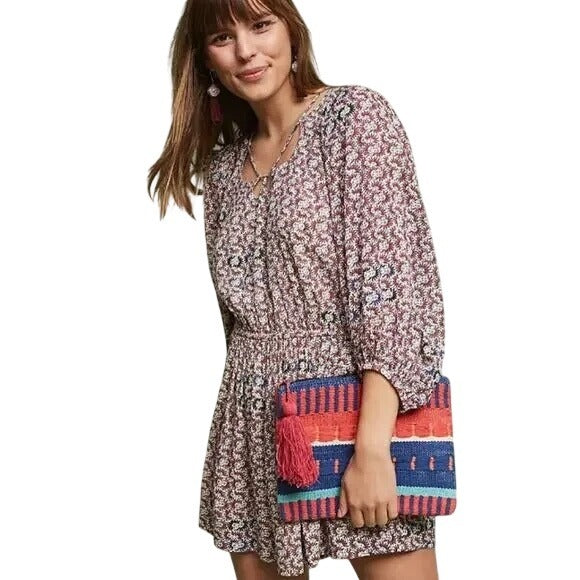 NWT Anthropologie Holding Horses Annamaria Floral Print Romper Size Large