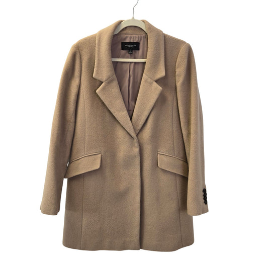 Ann Taylor 100% Wool Chesterfield Camel Coat Size Small