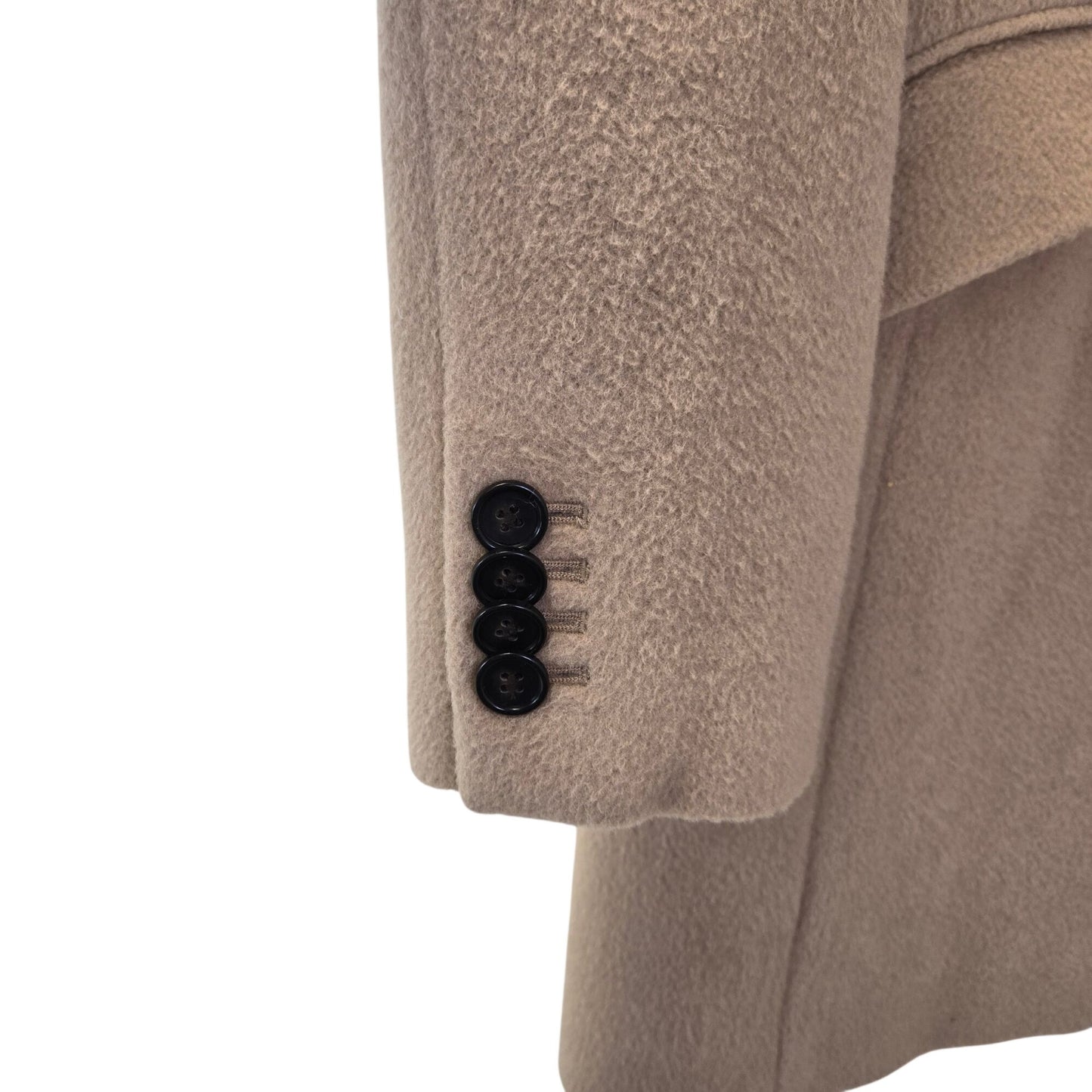 Ann Taylor 100% Wool Chesterfield Camel Coat Size Small