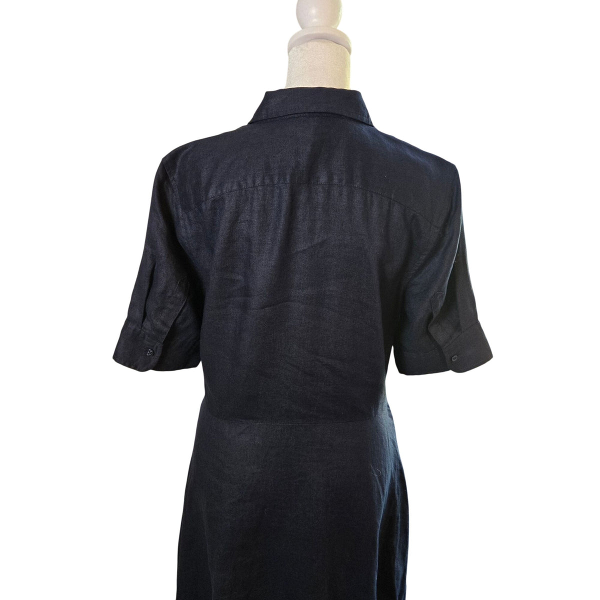 Lauren Ralph Lauren Wakana 100% Linen Belted Shirt Dress Size 6