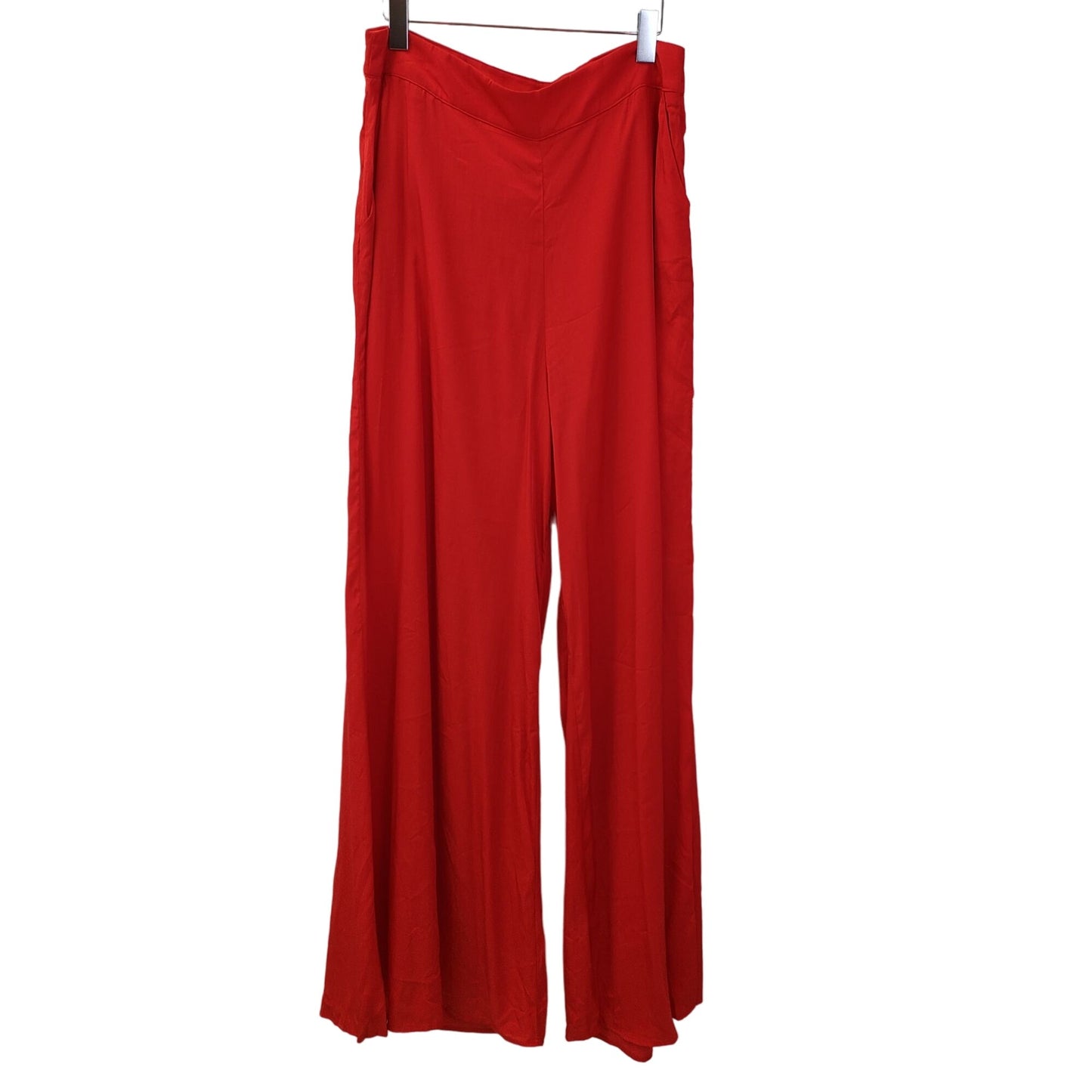 NWT Suzanne Betro Wide Leg Satin-Like Pants Size XL