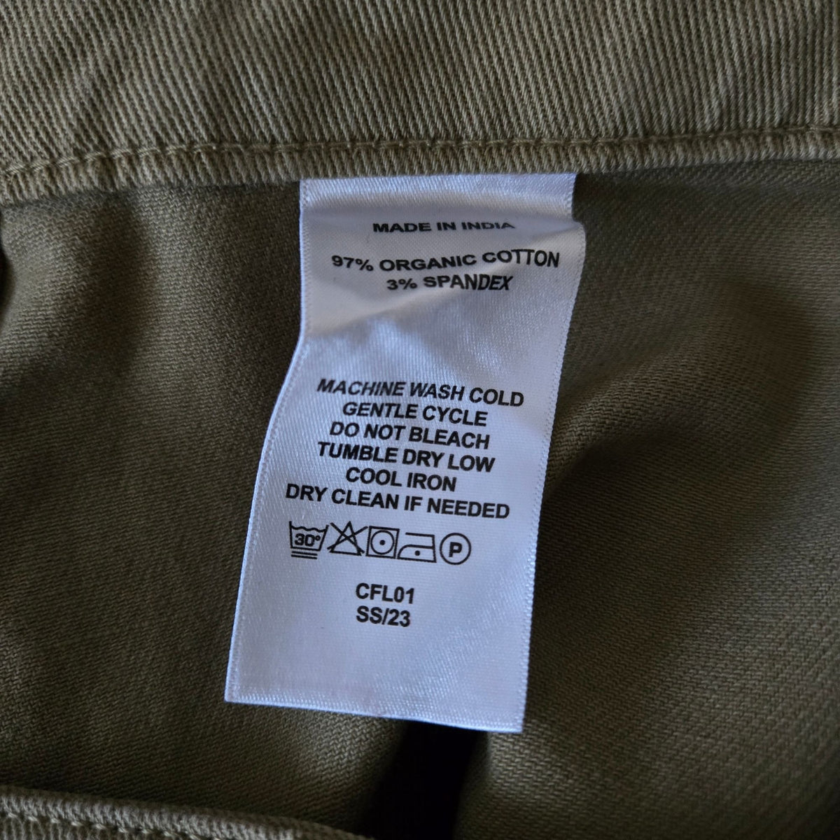 Quince High Rise Cotton Twill Wide Leg Cropped Jeans Size 30