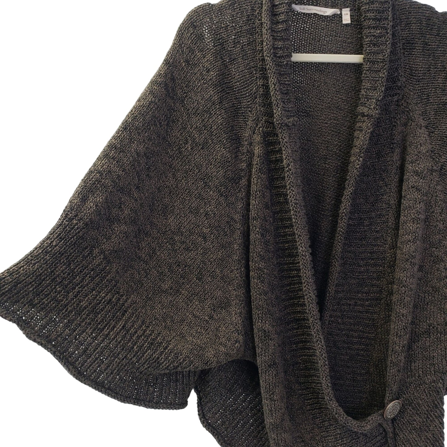 Soft Surroundings Chiang Mai Poncho Knit Sweater Size S/M