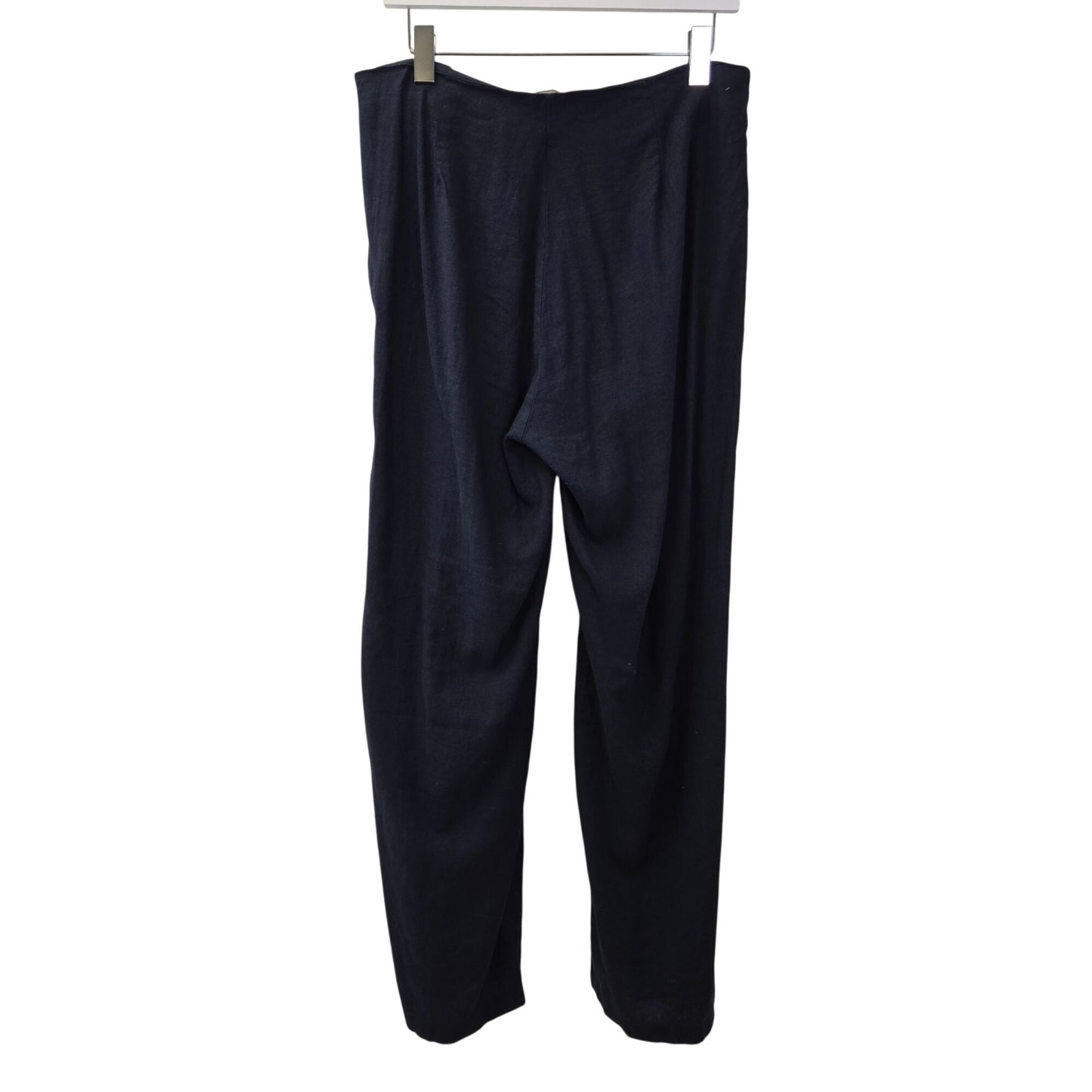 Michael Michael Kors Linen & Viscose Blend Wide Leg Sailor Inspired Pants Size 8