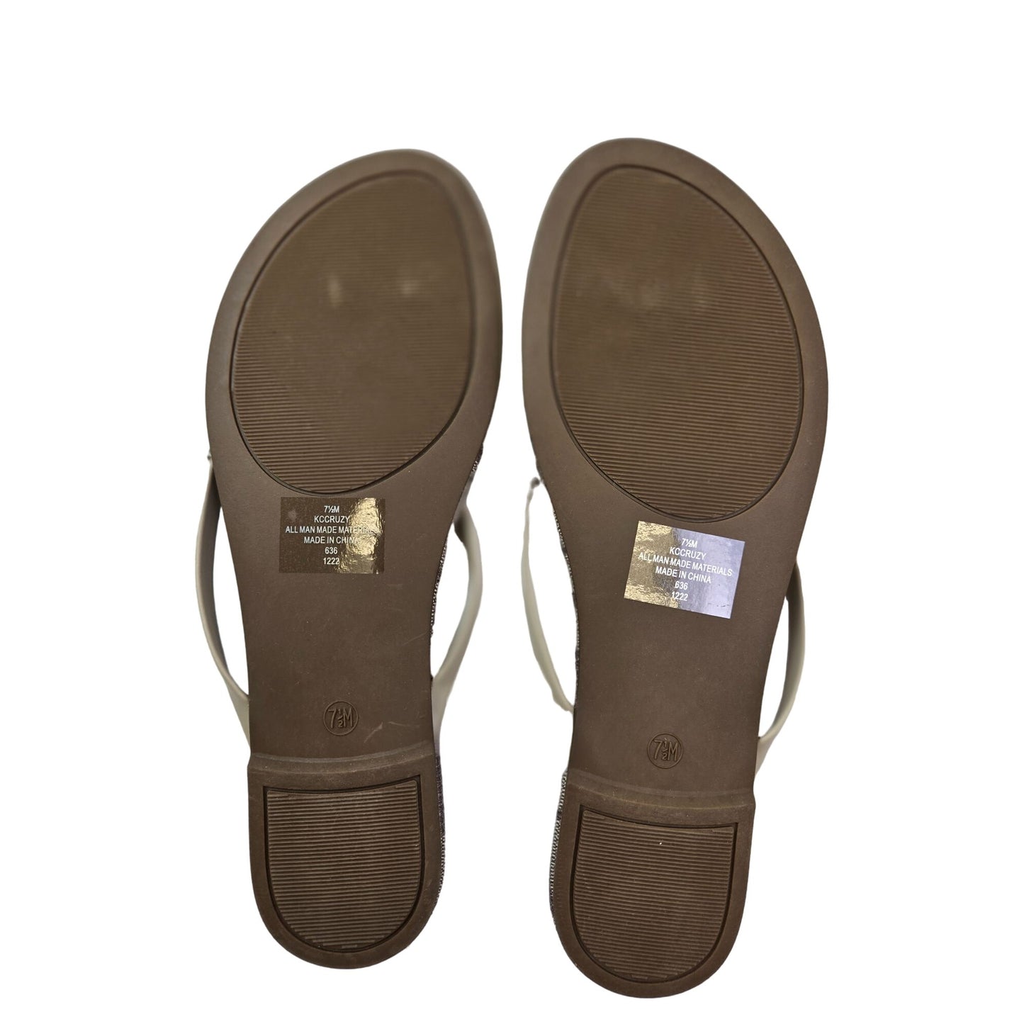 NWOT/NWOB Calvin Klein Cruzy Signature Thong Sandals Size 7.5