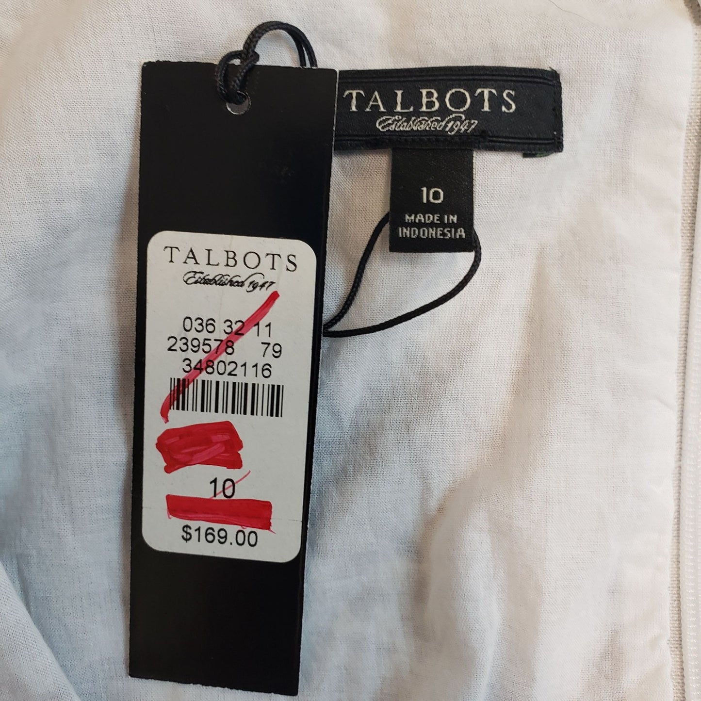 NWT Talbots Floral Tiered Hem Sleeveless Dress Size 10