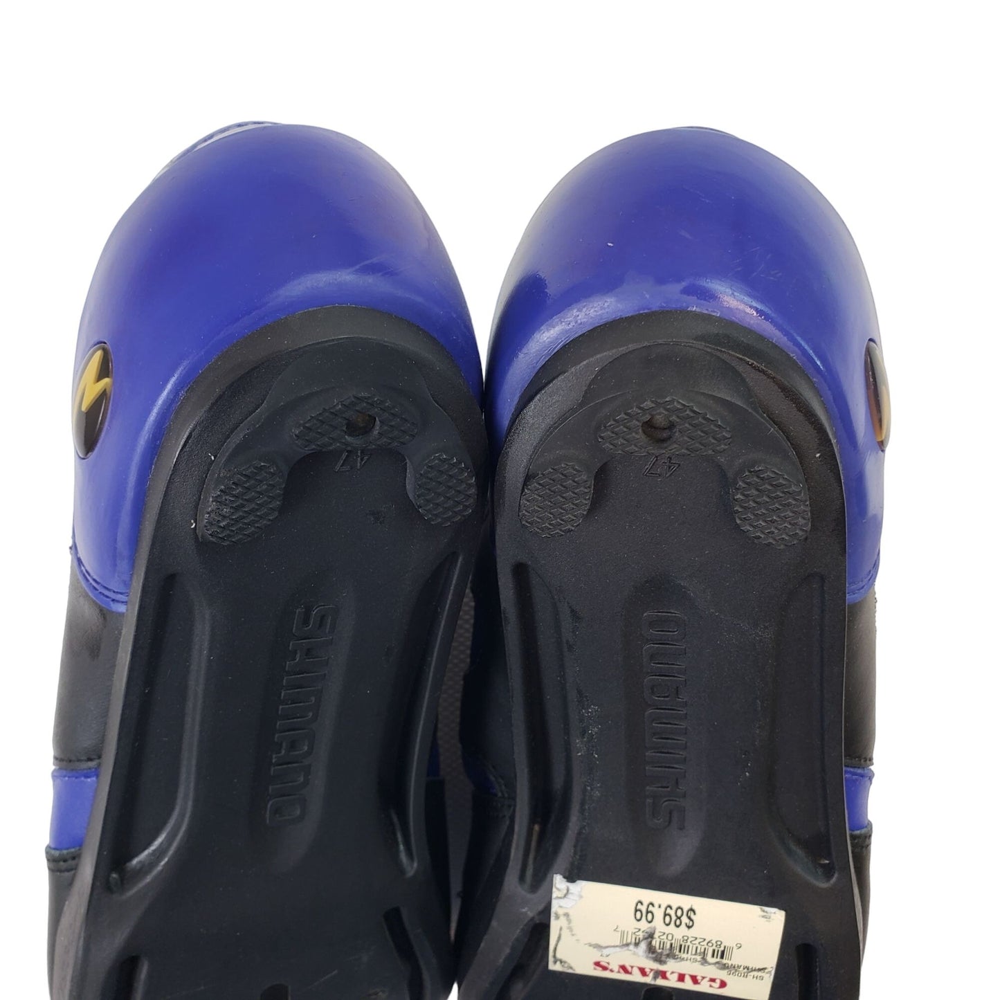 NIB/NWT Shimano SH-R096B Road Cycling Shoes Black/Blue Size 47/12.5 US