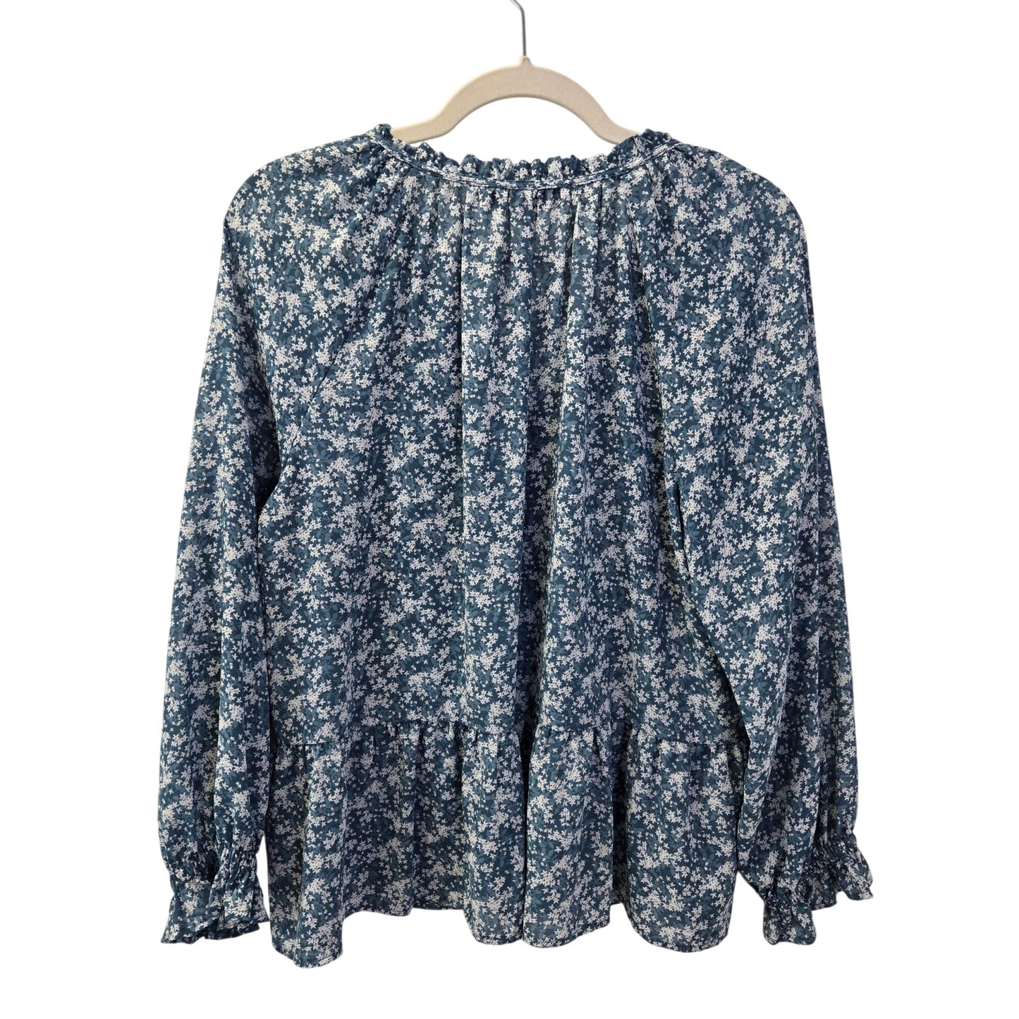 Loft Floral Peasant Blouse Size Medium
