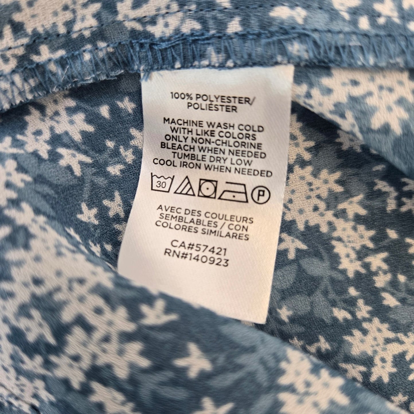 Loft Floral Peasant Blouse Size Medium