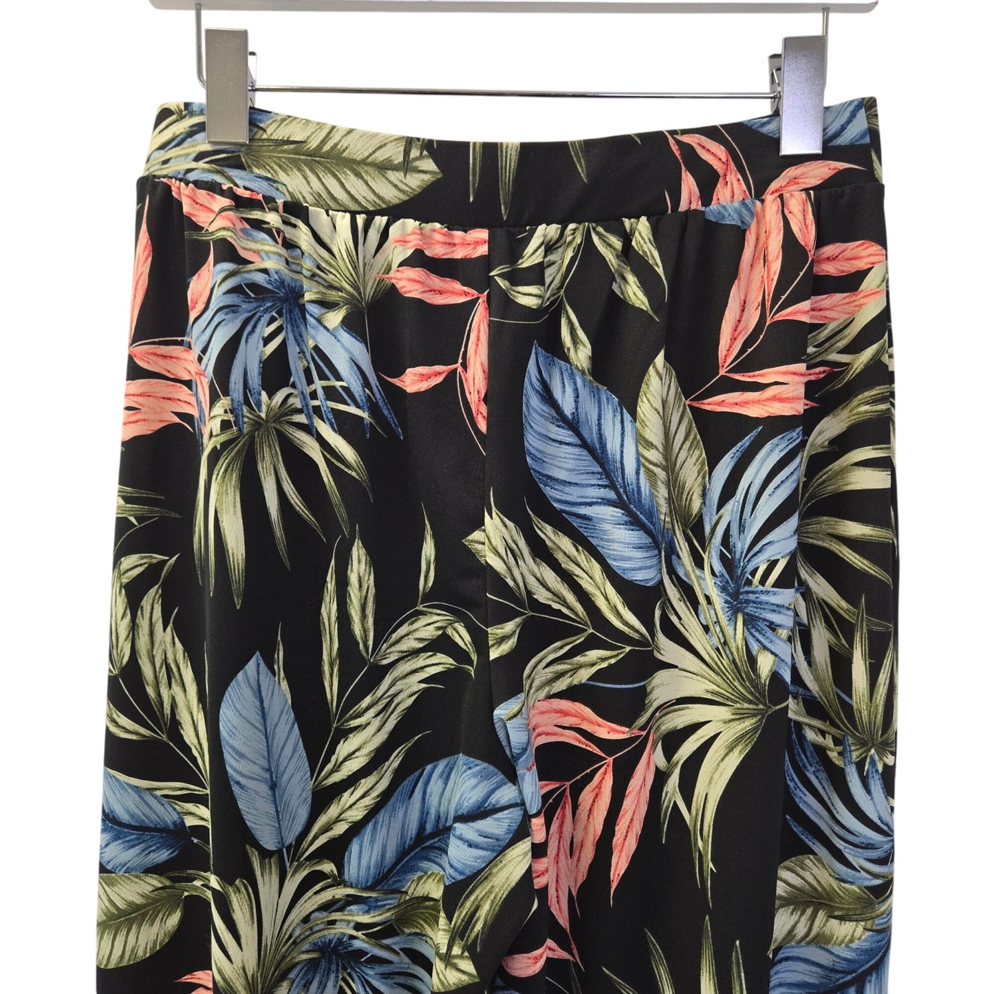 Philosophy Tropical Print Wide Leg Pull On Pants Size Medium