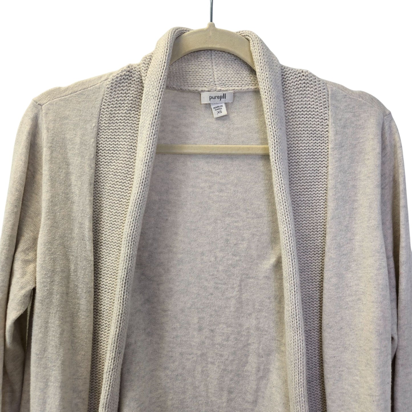 J. Jill Pure Jill Cashmere & Cotton Blend Open Cardigan Sweater Size XS/S