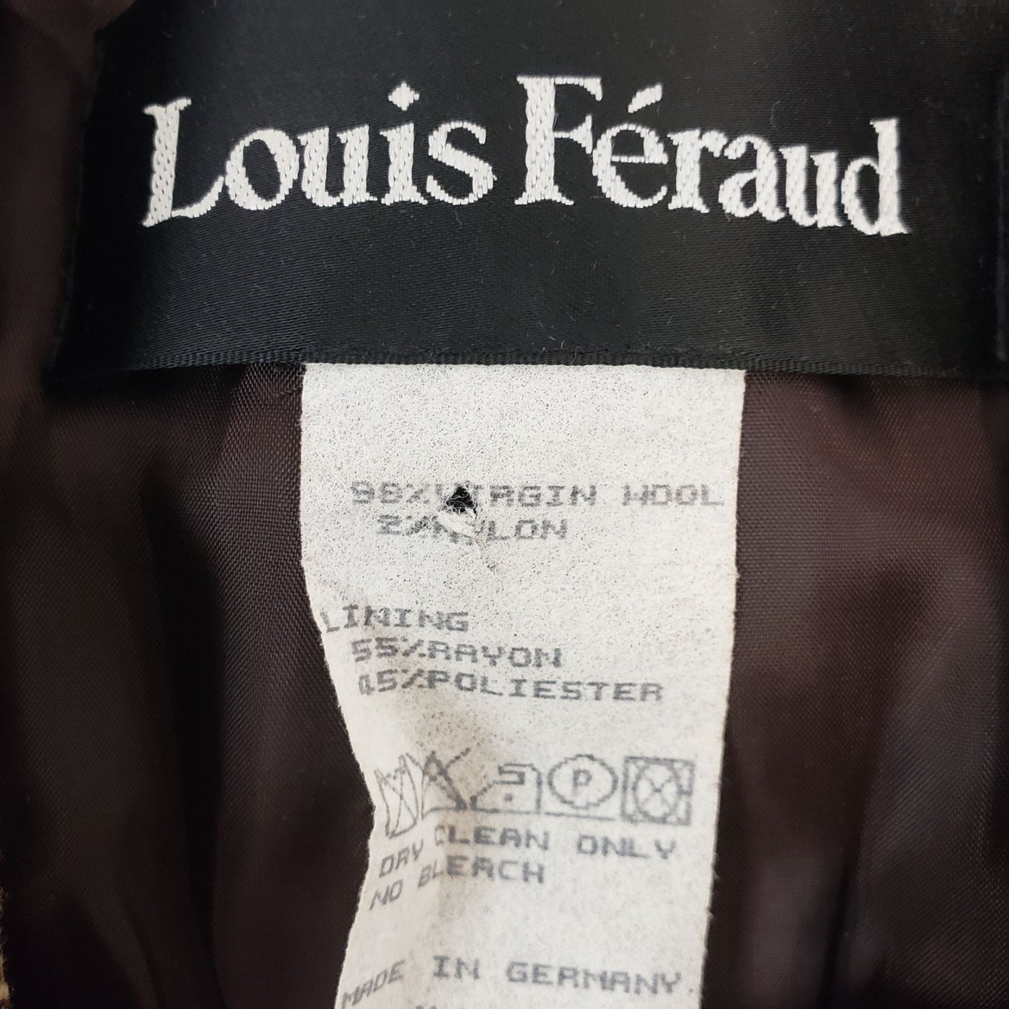 Louis Feraud Wool Blend Blazer Jacket Size 8/10