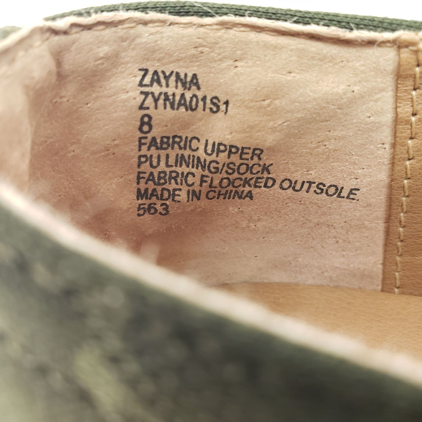 Steve Madden Zayna Camouflage Print Slip-On Sneakers Size 8