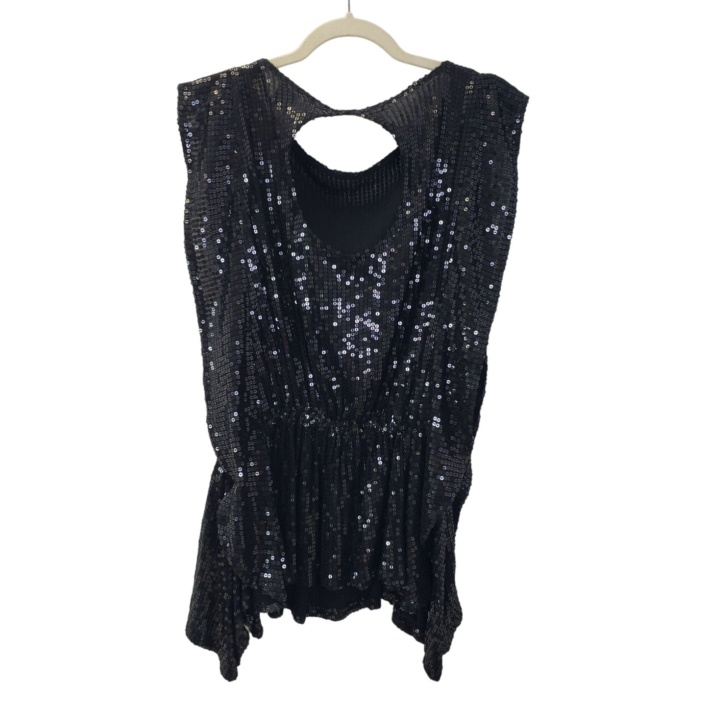 Free People Sequin Embellished Tunic Top Size XS