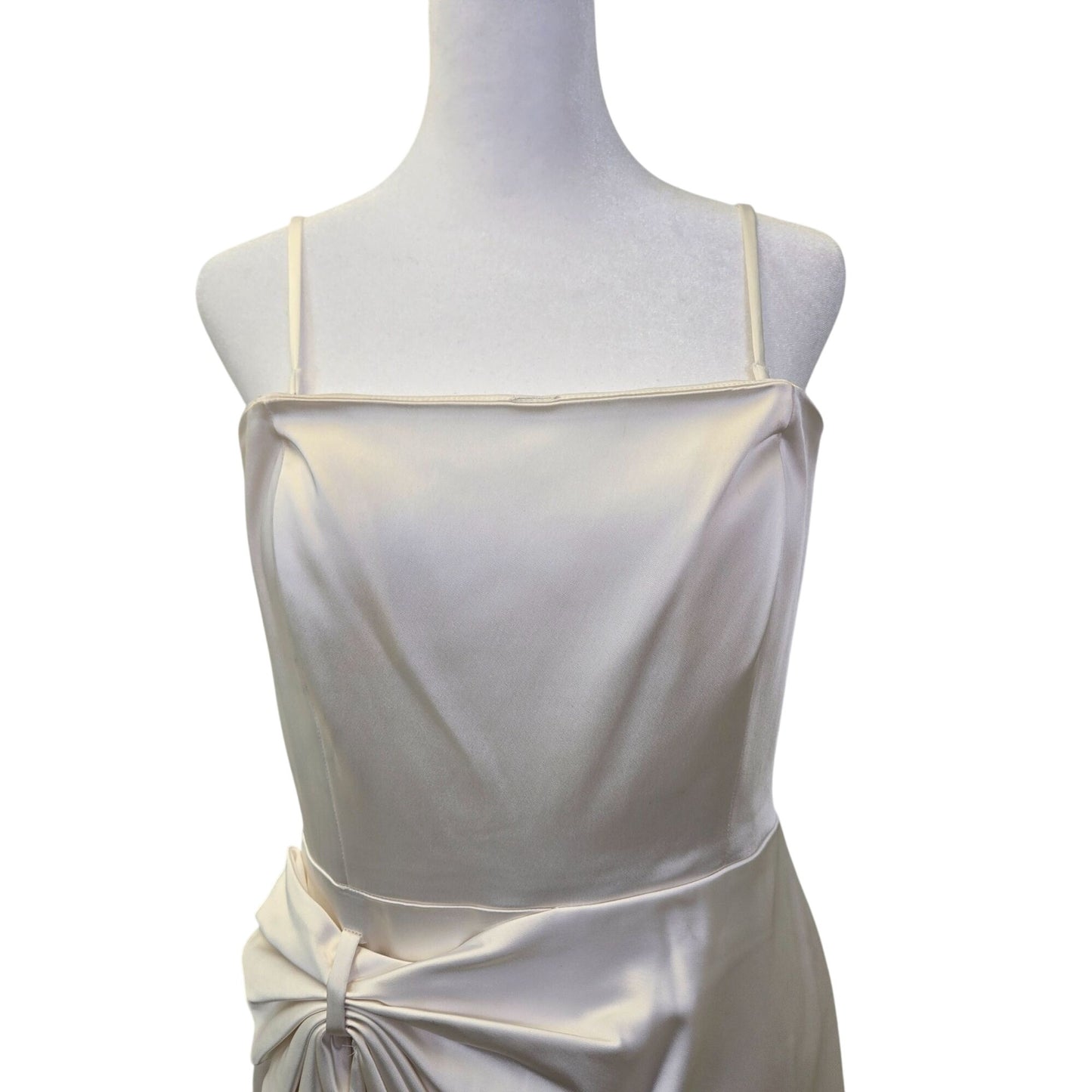 Calvin Klein Satin Side Ruched Bodycon Cocktail Dress Size 8