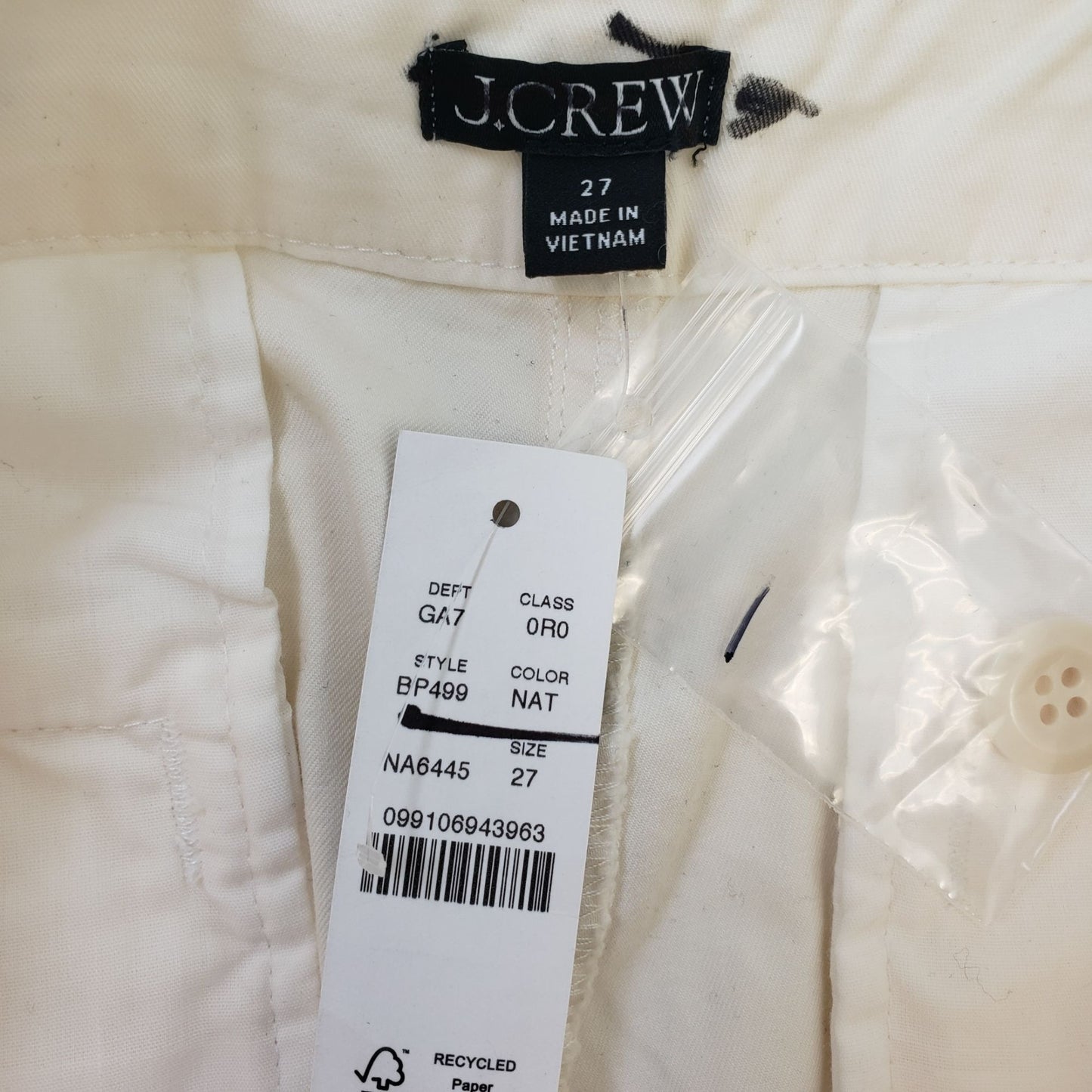 NWT J. Crew Sailor Chino Pants in Cozy Size 27