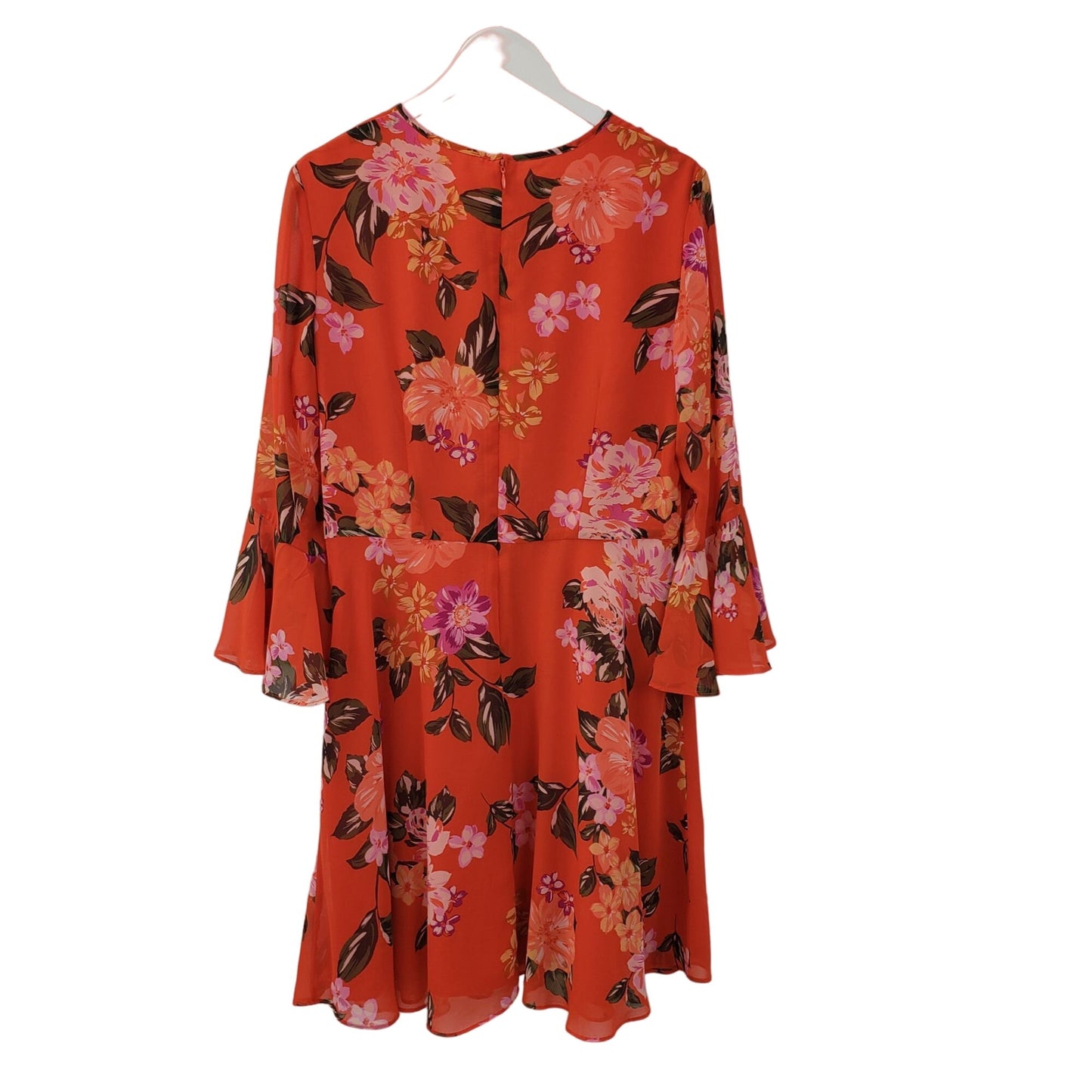 Donna Morgan Floral Bell Sleeve Dress Size 12
