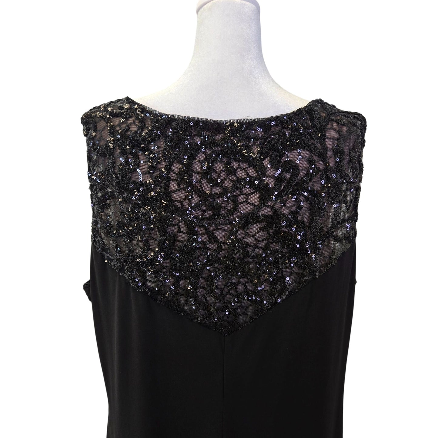 Lauren Ralph Lauren Sequin Embellished Side Ruched Dress Size 20W
