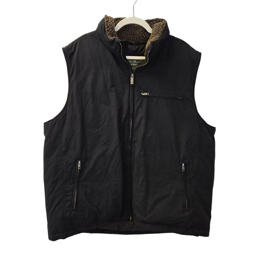 Eddie Bauer Quilted Goose Down Filled Vest Jacket Size XL