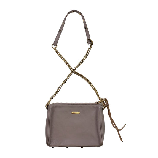 Rebecca Minkoff Leather Zipper Accent Crossbody Bag