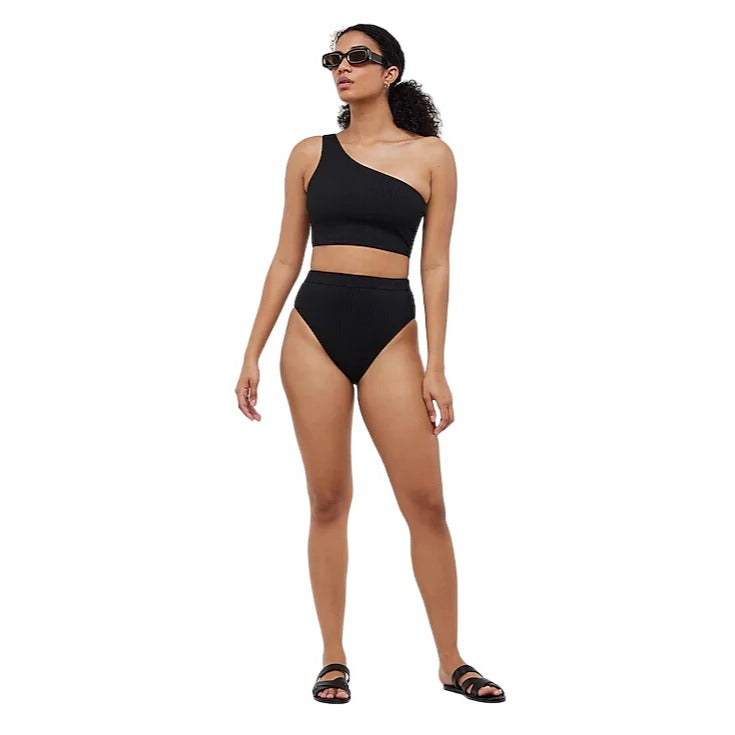 NWT Madewell Rib Prawn High Waist Swimsuit Bottoms Size Small