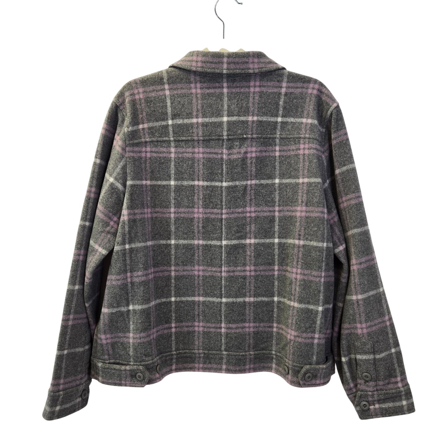 NWT J. Crew Wool Blend Plaid Shirt Jacket Shacket Size Large
