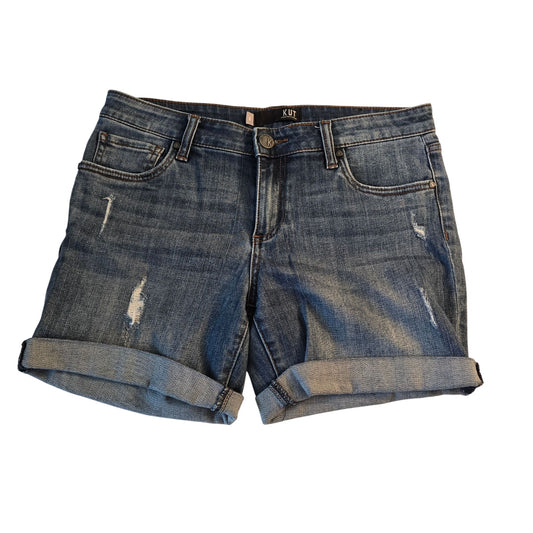 Kut from the Kloth Catherine Boyfriend Cuffed Jean Shorts Size 6