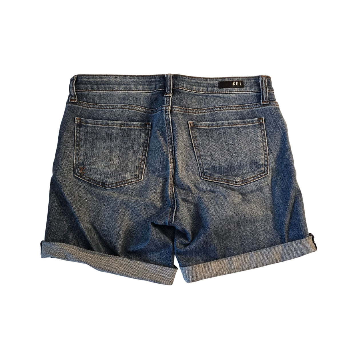 Kut from the Kloth Catherine Boyfriend Cuffed Jean Shorts Size 6